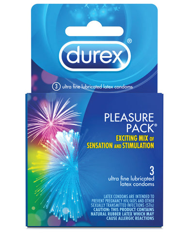 Durex Pleasure Pack Condoms, 3 pack