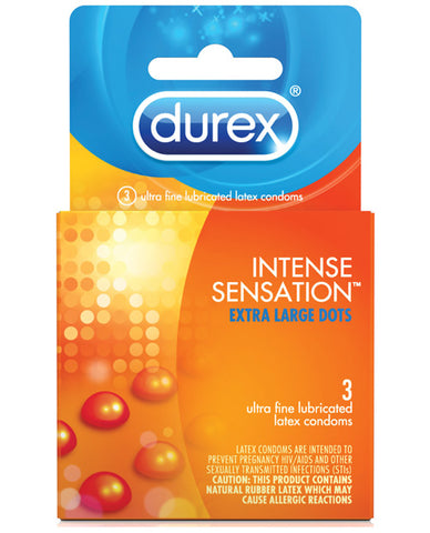 Durex Intense Sensation Condoms, 3 pack