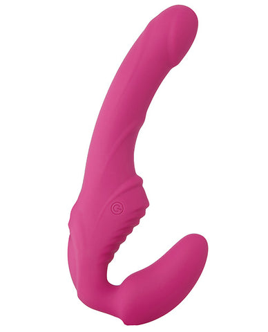 Eve's Vibrating Strapless Strap-On, Pink