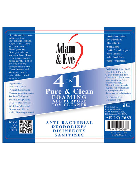 Pure & Clean Foaming Cleaner 4-in-1, 8oz