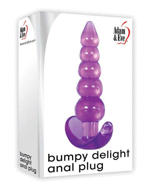 Bumpy Delight Anal Plug, Purple