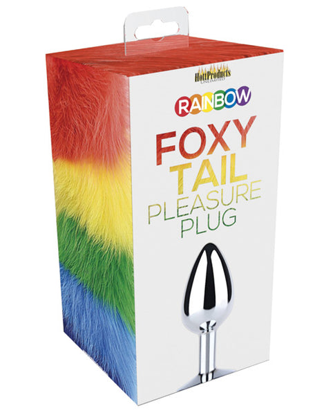 Rainbow Foxy Tail Pleasure Plug
