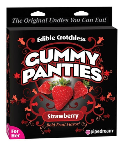 Edible Crotchless Strawberry Gummy Panty, For Her