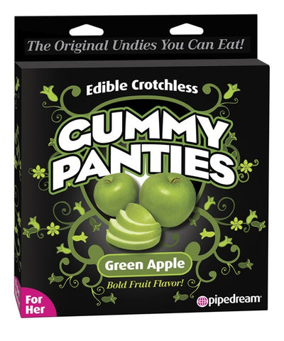 Edible Crotchless Green Apple Gummy Panty, For Her