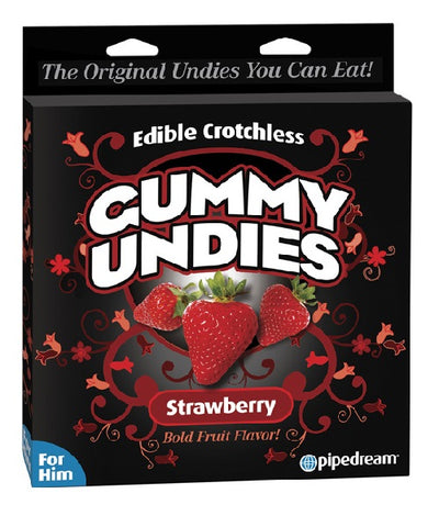 Edible Crotchless Strawberry Gummy Panty, For Him